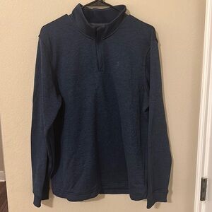 Blue fleece Under Armour 1/4 zip coldgear.